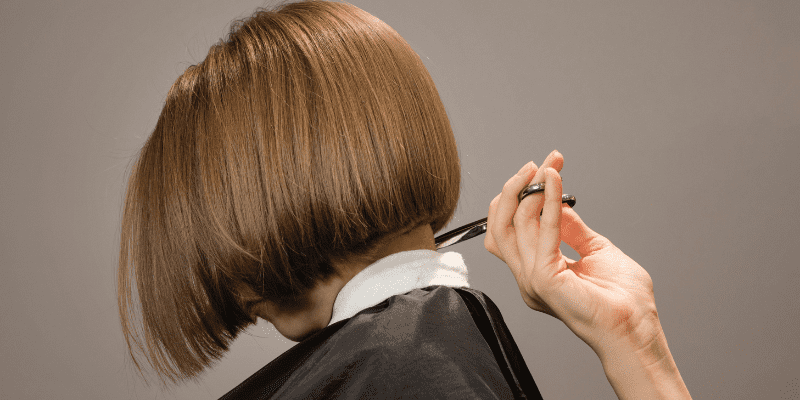 Corte de pelo bob. Reflejos estilistas, peluqueria de señora Don Benito